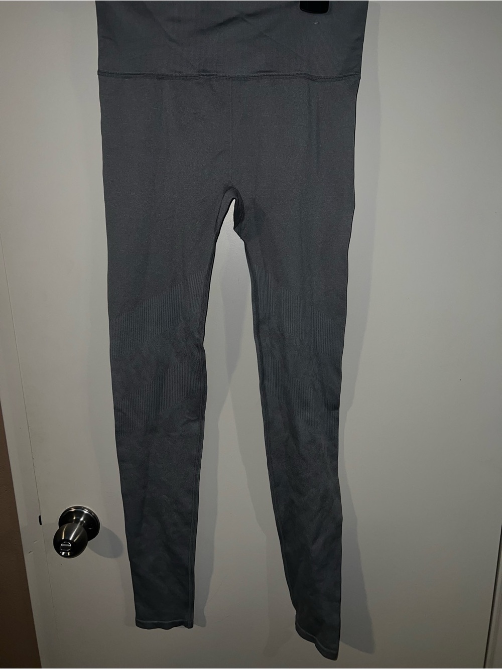 Forever 21 Charcoal Ribbed High-Waist Sweatpants